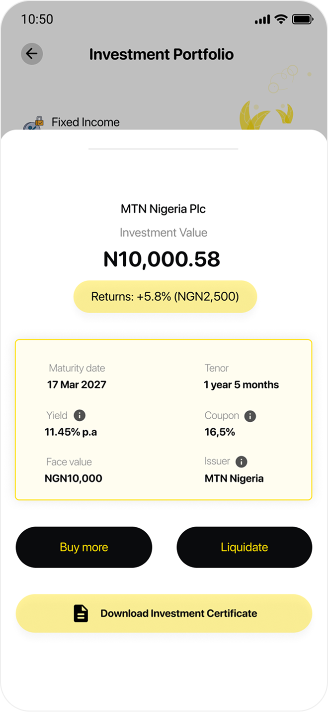 Active investment — MTN Nigeria